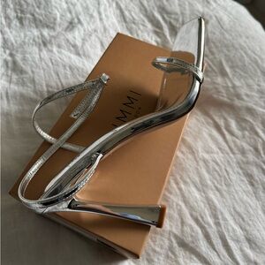 Simmi London Metallic Silver Heels